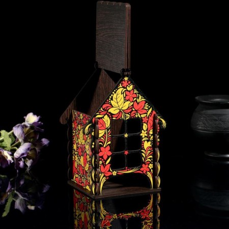 Tea house "Soul hut", Khokhloma-1