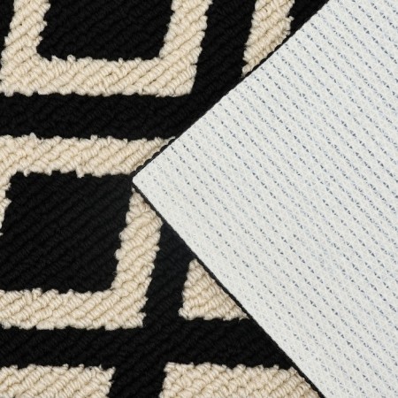Dalyana Polly's house rug, 90x60 cm, black and white color, polypropylene-3