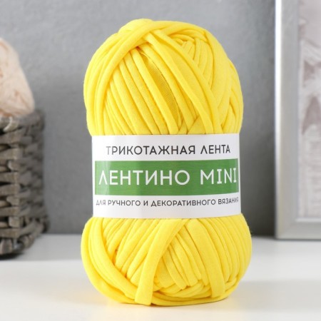 Knitted yarn 100% cotton "Lentino mini" 100 g 40 m color 24 pineapple-1