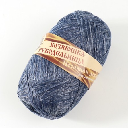 Yarn "Nosomic supplement" 100% polypropylene 200 ± 20m/50g set 2pcs (snow -white, blue)-2