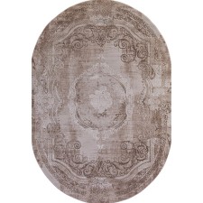 Ковёр овальный Karmen Hali Armina, размер 200x200 см, цвет brown/brown