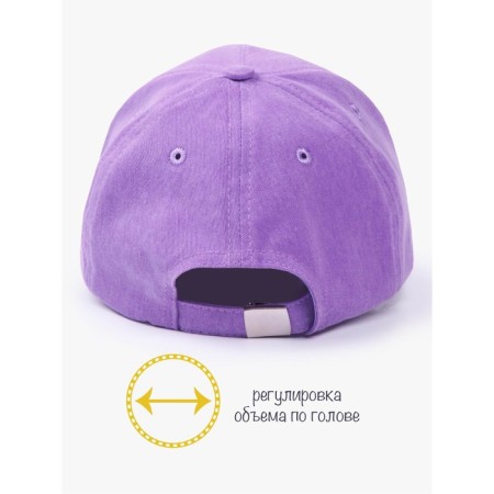 Children's cap, size 50-52 cm, lilac color-5