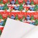 New Year. Packaging paper "Funny New Year", 70x100 cm, blue tractor