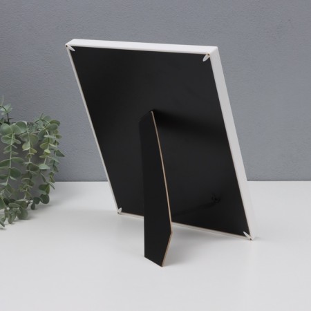 Photo frame plastic in 1 photo 20x25 cm "Laconic style" silver paper embossing 26x2x31 cm 1070502-2