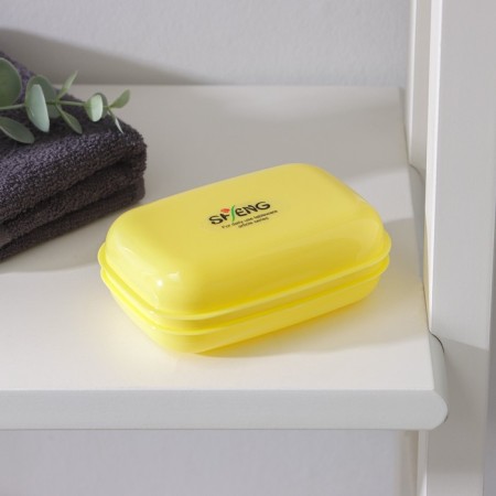 Plastic soap dish, 11 × 7.5 × 4 cm, color mix-6