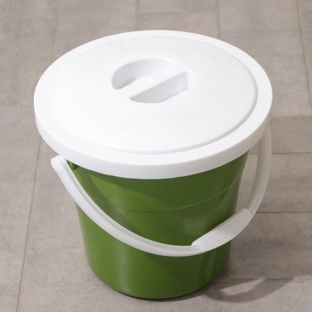Food bucket with a lid "Euro", 12 l, particularly resistant, MIX color-8