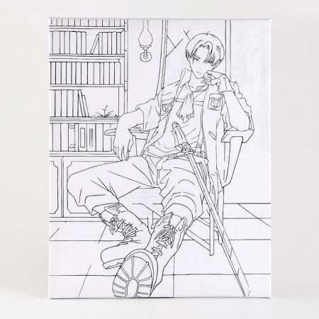 Picture on numbers on a canvas with a subframe "Captain", 40 x 50 cm-2