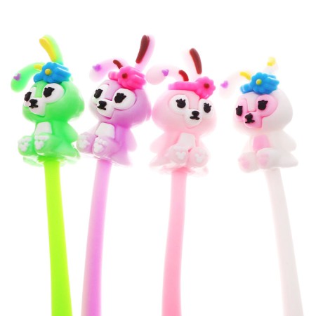 Gel-ghost pen, blue rod, bunny mix-5
