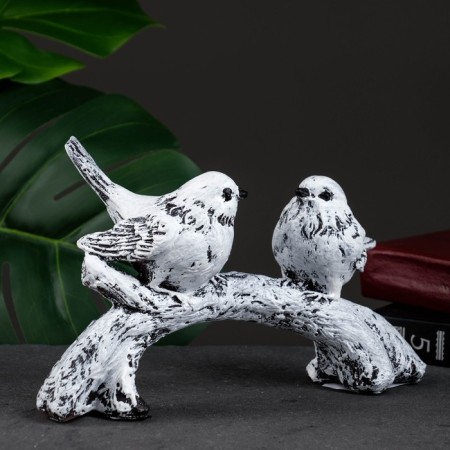 Figure "A twig with two birds" 24x8x17cm