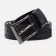 Male belt, width 4 cm, screw, buckle metal, black color