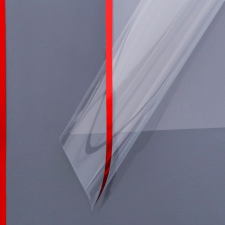 Film for flowers with embossing, 50x57cm, Kant Red