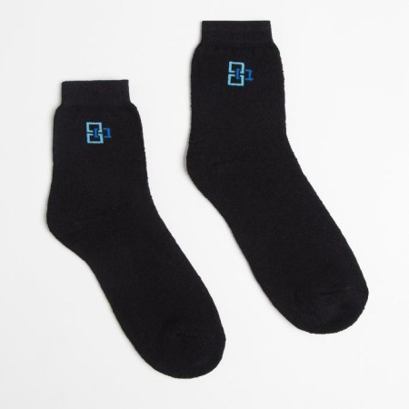 Noski children's terry, black color, size 22