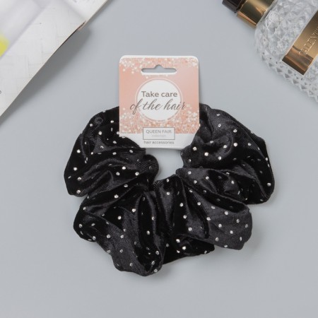 Hair gum "Orbit" style shine, 15 cm, black