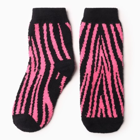 Women's socks "Zebra", color raspberry size 36-40