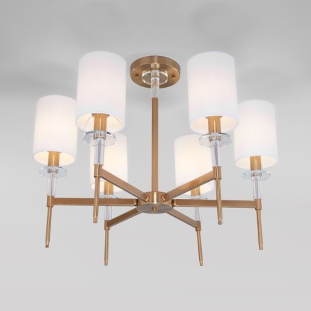 Ceiling chandelier with lampshades Brielle, 40W, E14, 69x69x53.5 cm-2