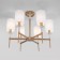 Ceiling chandelier with lampshades Brielle, 40W, E14, 69x69x53.5 cm