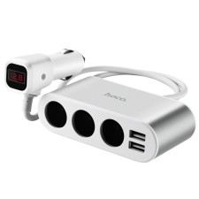 Автомобильное зарядное устройство Hoco Z13, разъема, 2 USB, 2.1 А, прикуриватель, 55 см
