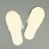 Disposable slippers, standard, white-beige, 42 rub.