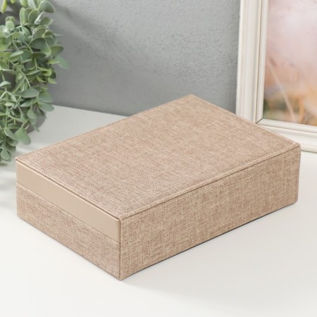 Casket to the leatherette for jewelry "Dairy" Combined 26.7x18.5x7.5 cm-3