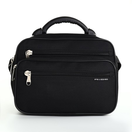 Male bag, rise, black color-1
