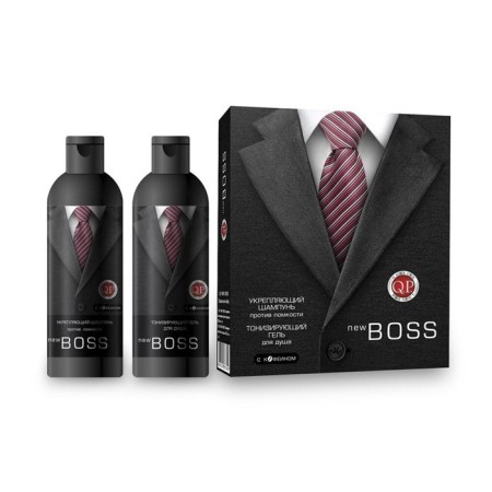 Gift set Q.p. No. 1114 New Boss: Shampoo, 250 ml + shower gel, 250 ml-6