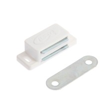Magnet furniture tundra M001W, 41x13 mm, small, white color, 1 pc.