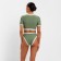 Separate Minaku swimsuit with top, color green, size 46