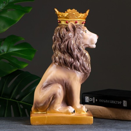 Копилка "Лев с короной" цветной,19х14х35см-5