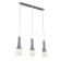 Suspension lamp 3x60W E27, size 12x53x125 cm