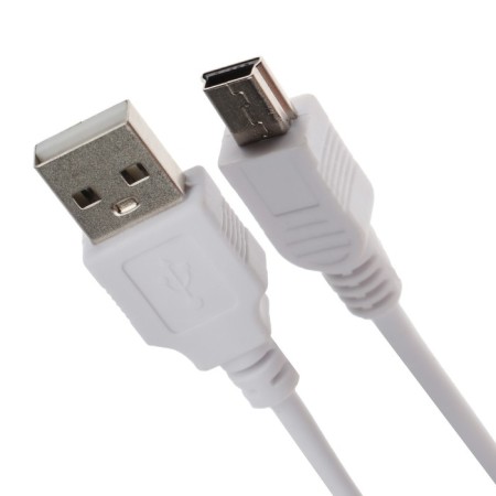 Cable Luazon, miniusb - USB, 1 A, 0.5 m, only for charging, white-1