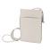 Bag women, genuine leather, milk 22x13x6 cm