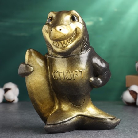 Pigger "Shark surfer" Black gold, 21 cm