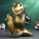 Pigger "Shark surfer" Black gold, 21 cm