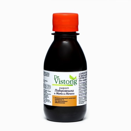 DT syrup. Vistong "Plantain and coltsfoot" from coughing, 150 ml-1