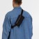 Male purse-clate on the zipper Textura, brown color
