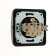 Single socket with Luazon Lighting "Orion", 16 a, hidden, with salary, black