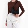 Women's bag made of artificial leather, 22x23x6 cm, black