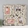 Photo frame LHDF "Leaves" 46x51 in 4 photos 10x15 cm, col. White oak (plastic screen)