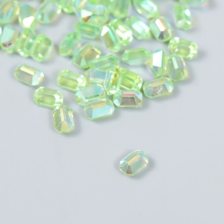 Decor for creativity Plastic "elongated crystal" set of 60 pcs green 0.8x0.6 cm-1