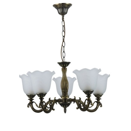 Lamp ceiling Economy light 13122/5BRS WT, 5x40W, E27, 108x60x60 cm, bronze color