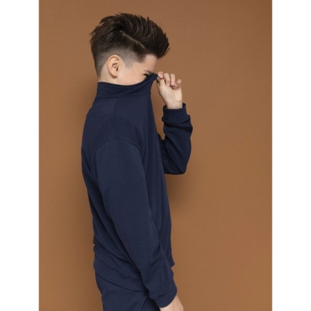 Turtleneck for the boy Pelican, height 122 cm, blue color-1