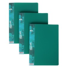 Set of folders A5, 20 inserts, calligrata, pocket on the spine, green, 3 pieces