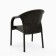 Set of garden furniture: 2 chairs + table, dark brown