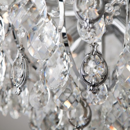 Suspended chandelier with crystal Crystal, 60W, E14, 90x90 cm-1