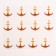 Thermalrotransfer "Anchor", 3 x 2.5 cm, set 25 pcs.