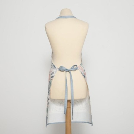 Apron "Ethel" Christmas Flowers 60x70cm, 100% HL, sarzha 190 g/m2-7