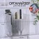 Organizer for storage "Cristal", hinged, 1 section, with adhesive hooks, 11.5 × 8 × 11 cm, the color is transparent