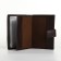 Male purse on magnet 3 in 1, department for auto documents, passports, brown color