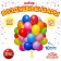 Latex ball 12 ", pastel, set 12 pcs., Mix colors