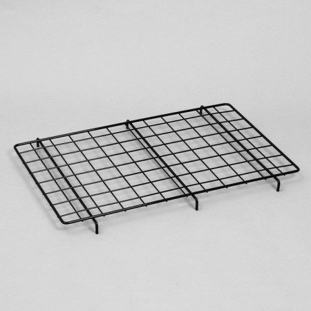 The basket-drill is folding, on wheels, 1 shelf, 60 × 40 × 80 cm, black color is black-4